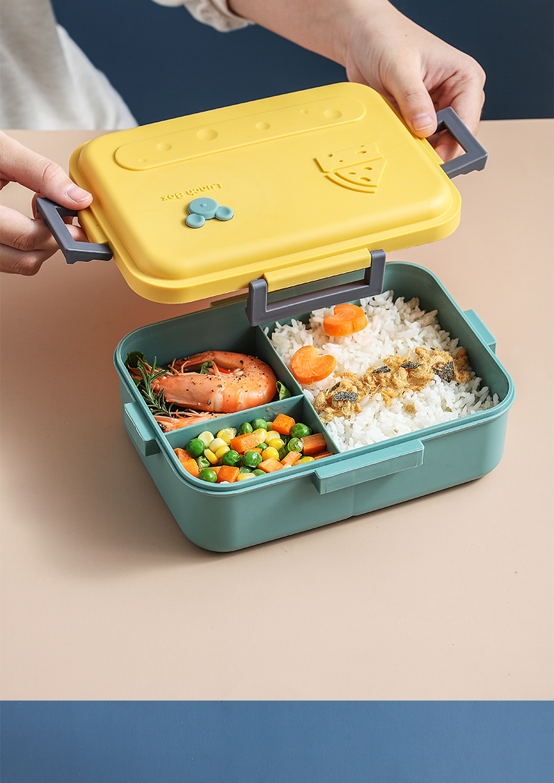 60极嫣网红饭盒ins饭盒学生便当盒日式可爱少女心上班族餐盒微波炉