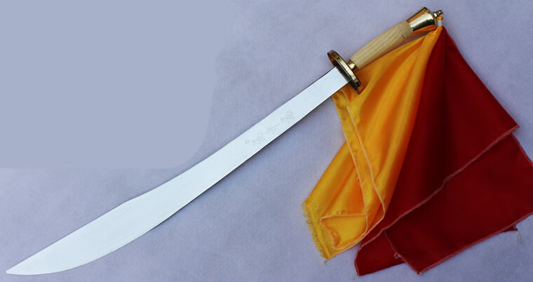 武术单刀表演刀 刀 练功刀 软刀 表演刀 花刀 未开刃器材 中号刀 彩