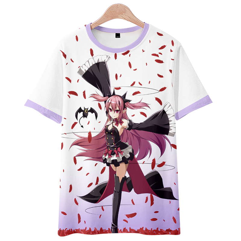 终结的炽天使衣服 动漫短袖t恤红莲米迦克鲁鲁周边夏季日系二次元衣服