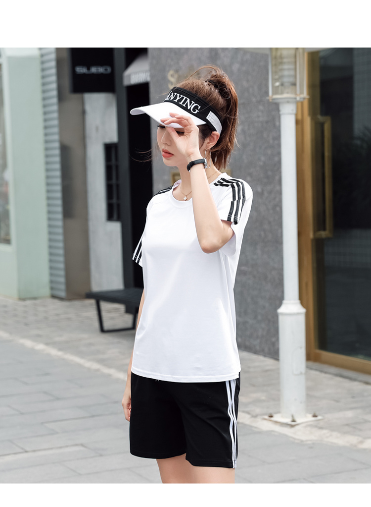 中考运动服套装学生女体育考试训练短袖短裤夏季女生宽松衣服初中学生