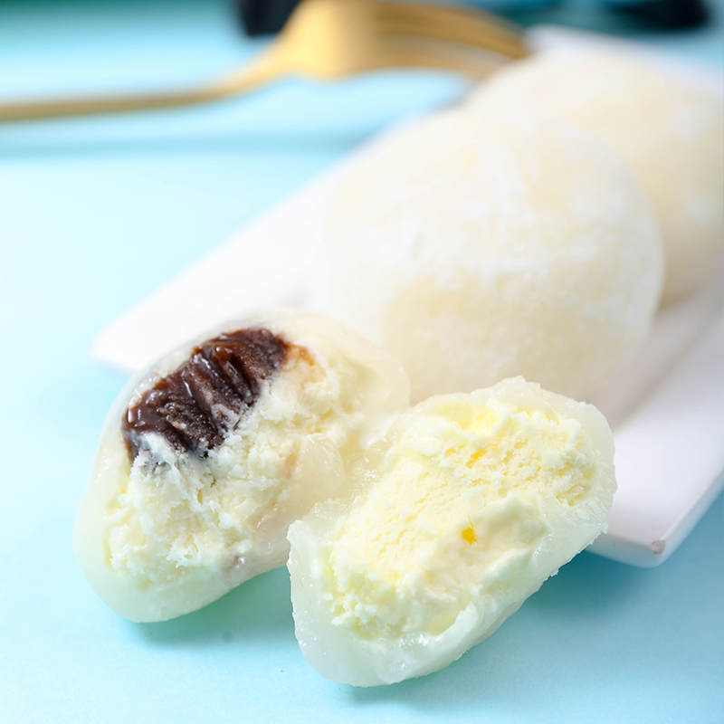 100个顶喜皮阿糯雪糕糯米滋冰淇淋皮阿诺榴莲味雪丸子糍粑乐飞利榴莲