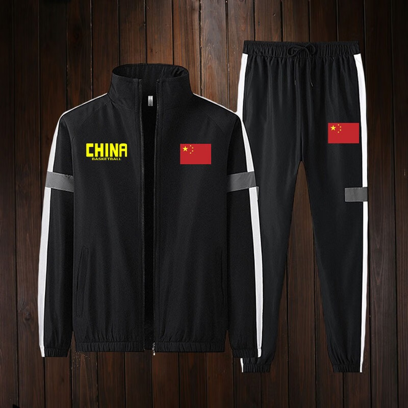 中国国家队运动服薄款套装秋冬季男女运动员体育生长袖加绒加厚武术