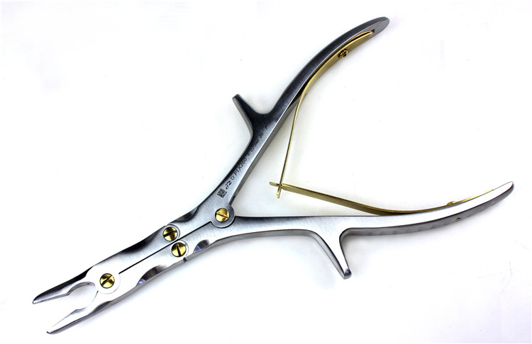 jz 上海金钟 骨科手术器械 医用 棘突 双关节 咬骨钳 骨剪 直弯头 断