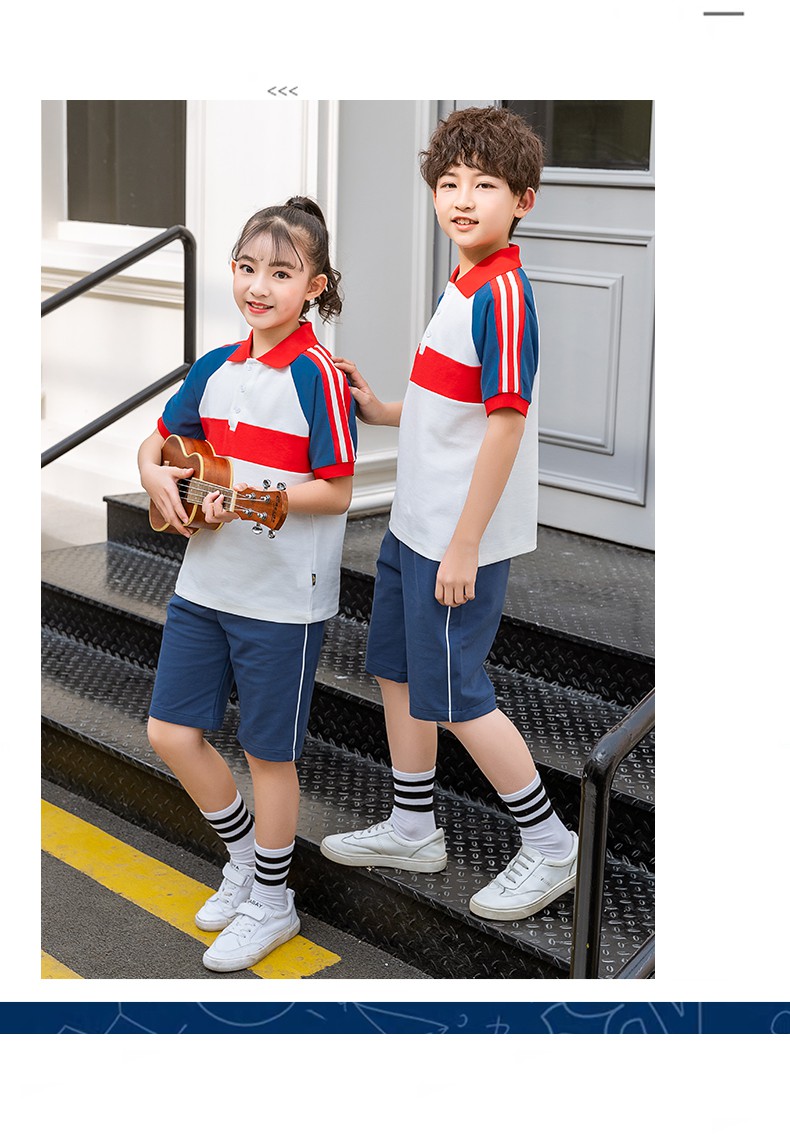 芬佧宾feoncabn幼儿园园服夏季纯棉夏天短袖小学生校服夏装儿童班服