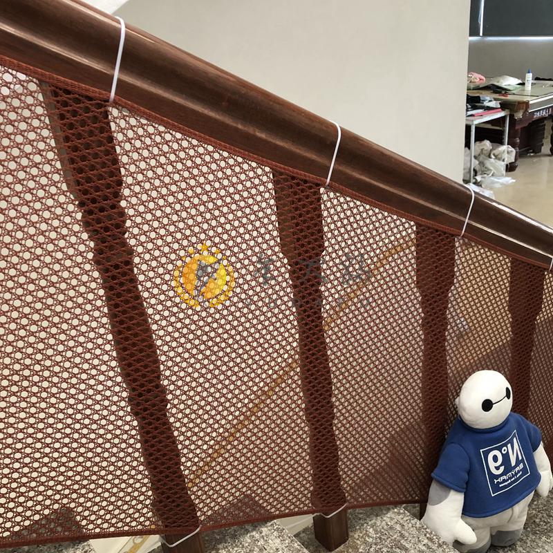 楼梯安全防护网家用楼梯防护网儿童防坠落安阳台防钻护栏网加密小孔