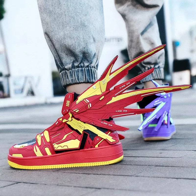 dx&yibaa【特价捡漏】新华城绝影新款机甲鞋自由高达客制动漫周边时尚