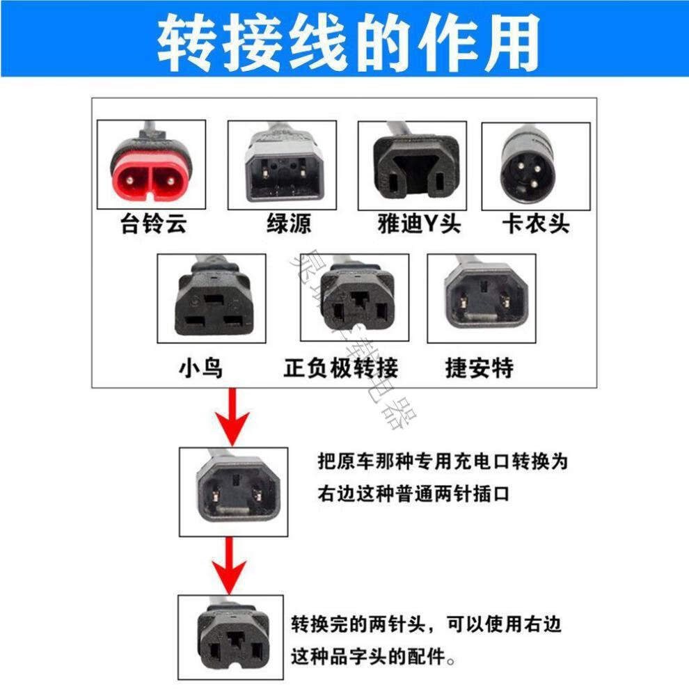 华为hua智选生态通用魔法龙电动车充电转换头电动车充电插口转换线