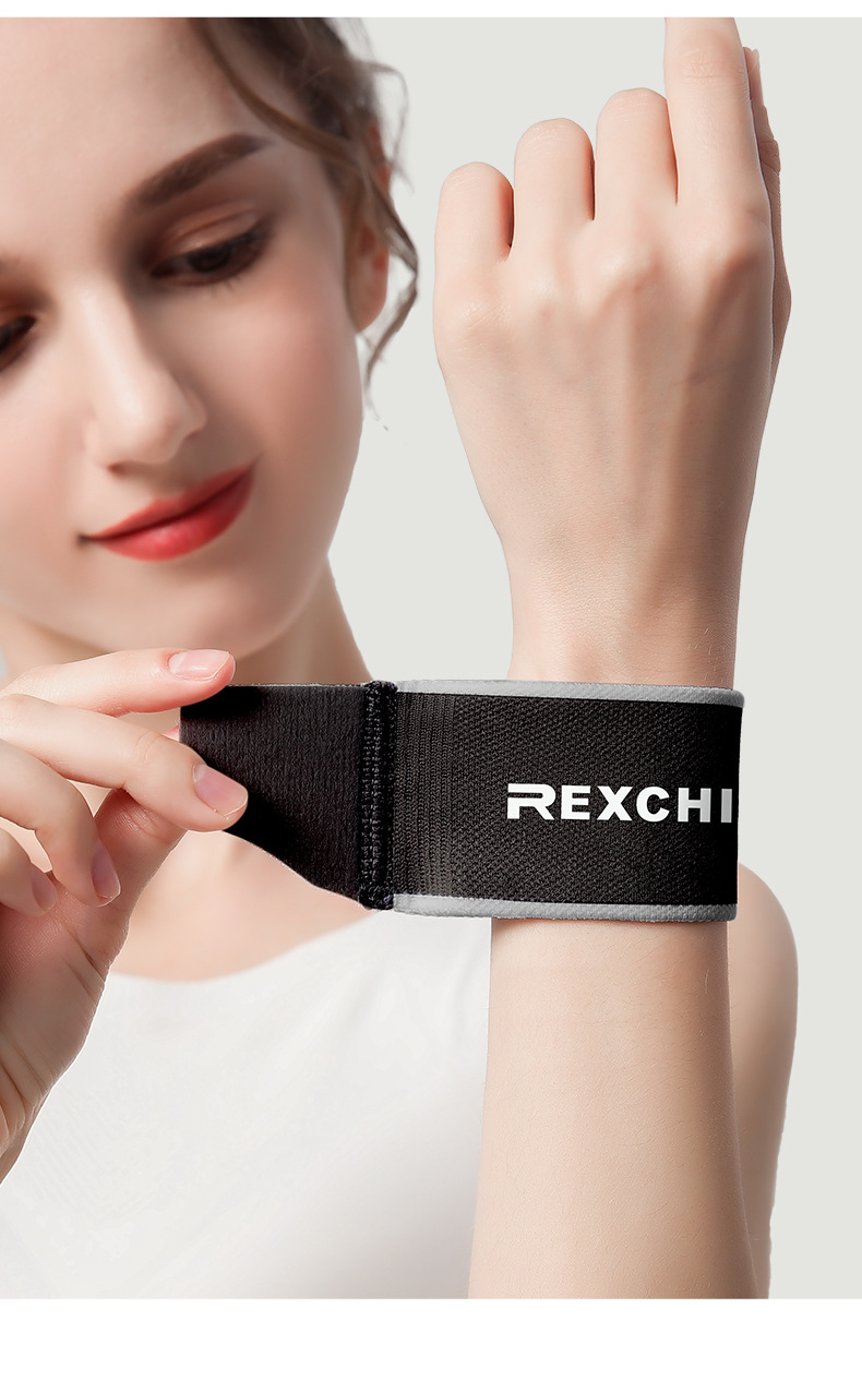 瑜伽网球健身护腕情侣超弹环绕加压式缓痛吸汗速干运动护腕 hw14;石英