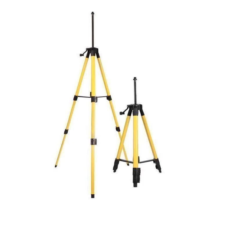 水平仪支架三角架支撑杆钢合金加厚铝合金激光水准仪三脚架 土豪金25