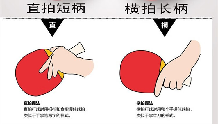 乒乓球握拍姿势图解法图片