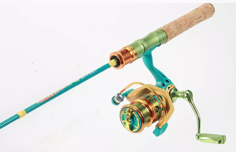 马卡龙路亚竿ul调全套一整套新手入门微物水滴纺车轮钓鱼套装全套鱼竿