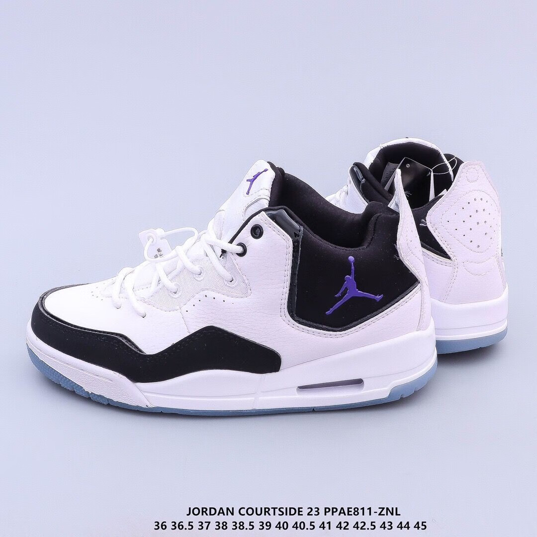 篮球鞋男纯原aj3头层气垫缓震磨男女跑步运动鞋 黑色 36【图片 价格