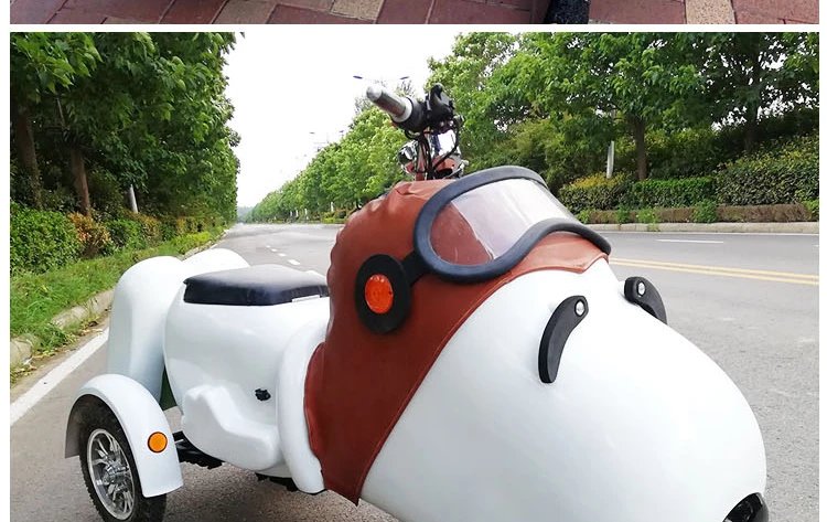 【jd品质】史努比电动车大人摩托车同款定制电瓶车大奶狗网红snoopy小