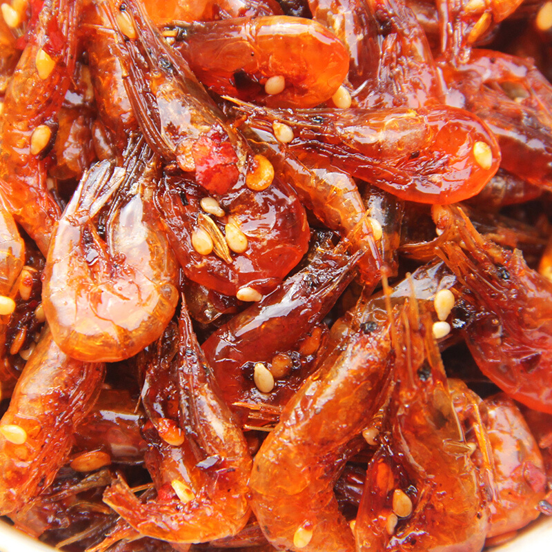 香辣小虾米8090后老式小零食油炸小吃下饭 微辣160g