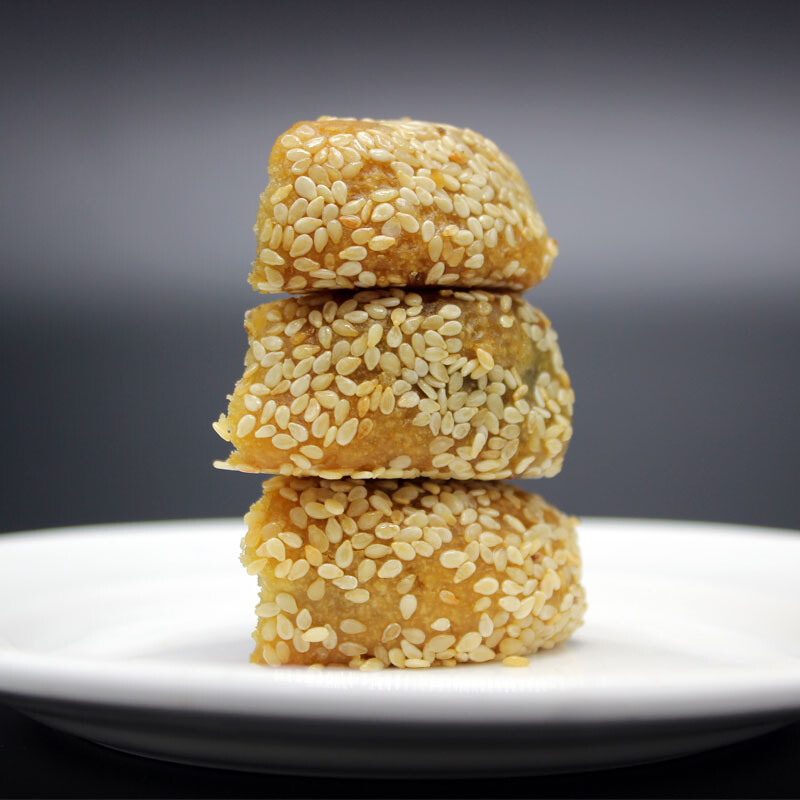 贵州安顺麻饼特产芝麻饼豆沙洗沙月饼糕点心办公室零食品500g 细沙