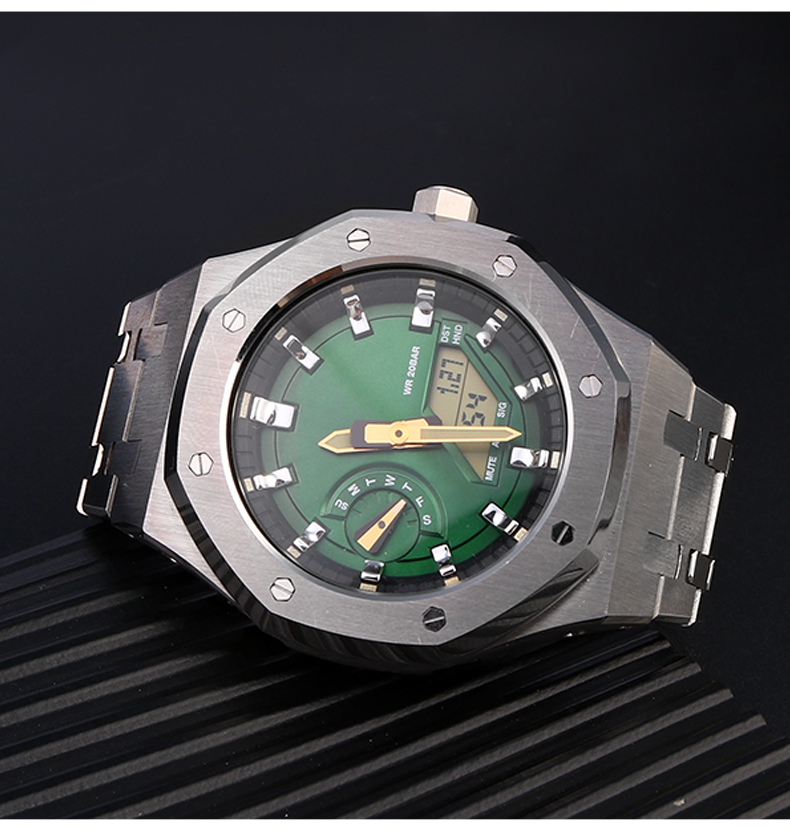 夜光刻度圈适配卡西欧ga2100ga2110手表盘圈口配件改装ap农家橡树手表