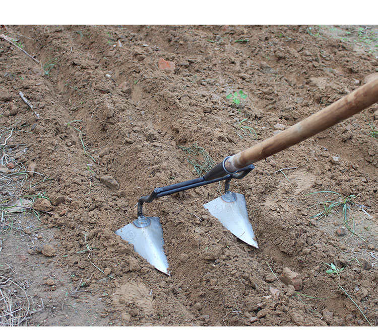 农用起垄开沟锄农用三角小锄头种菜家用挖土开荒工具松土挖沟翻土神器