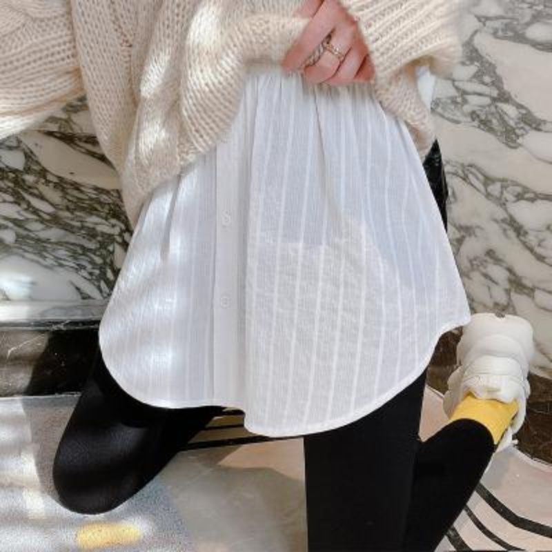 遮屁帘神器 小屁帘半身裙叠穿打底神器小屁帘女假下摆内搭遮屁股搭配