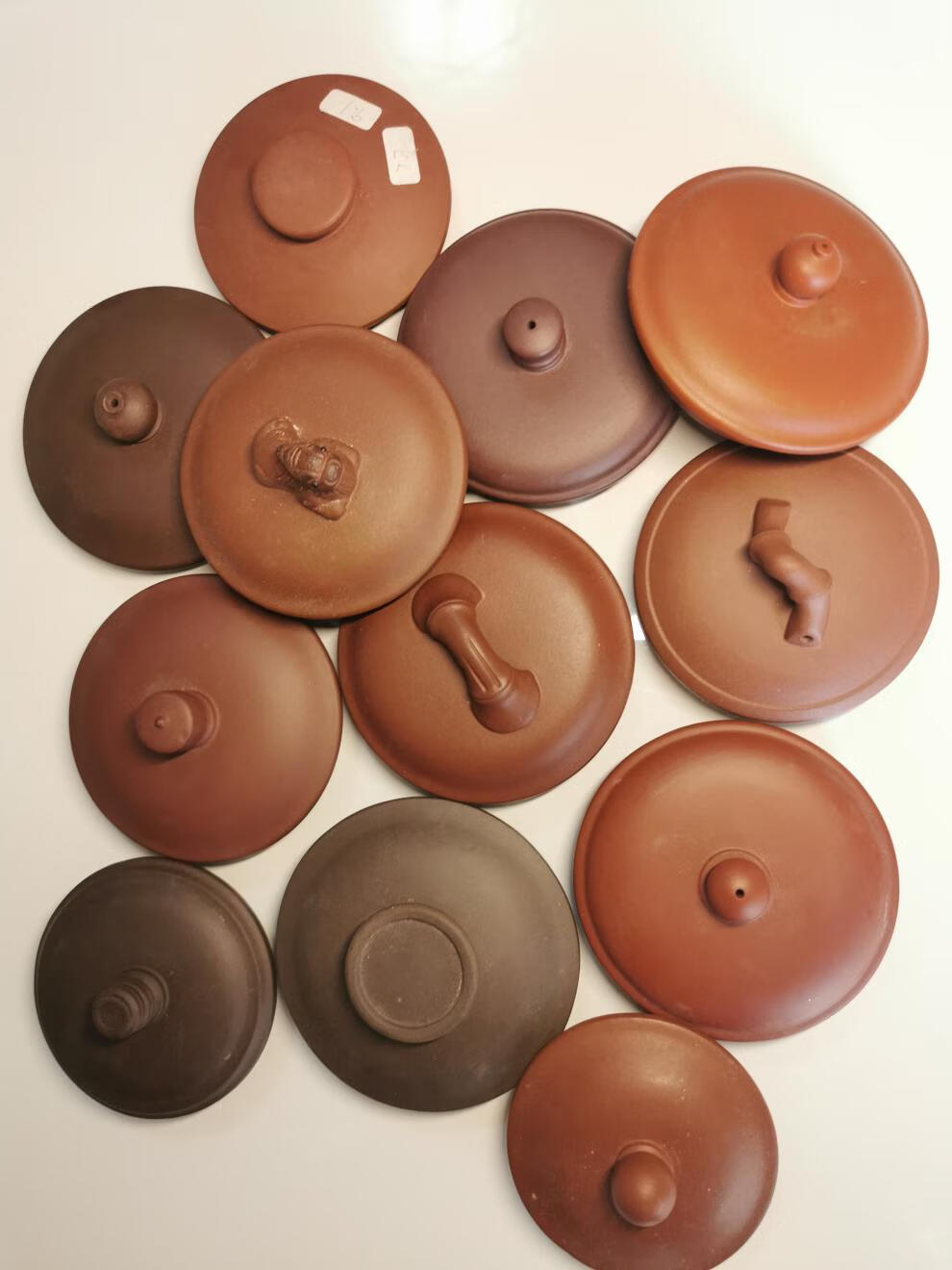 宜兴紫砂壶盖子手工配杯盖茶壶宜兴紫砂仿古壶盖子配盖老紫泥朱泥红泥