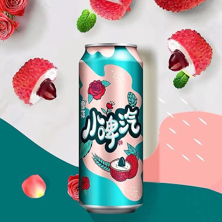 雪花小脾气啤酒 500ml 荔枝味碳酸饮料啤酒风味 荔枝味 500ml*2罐