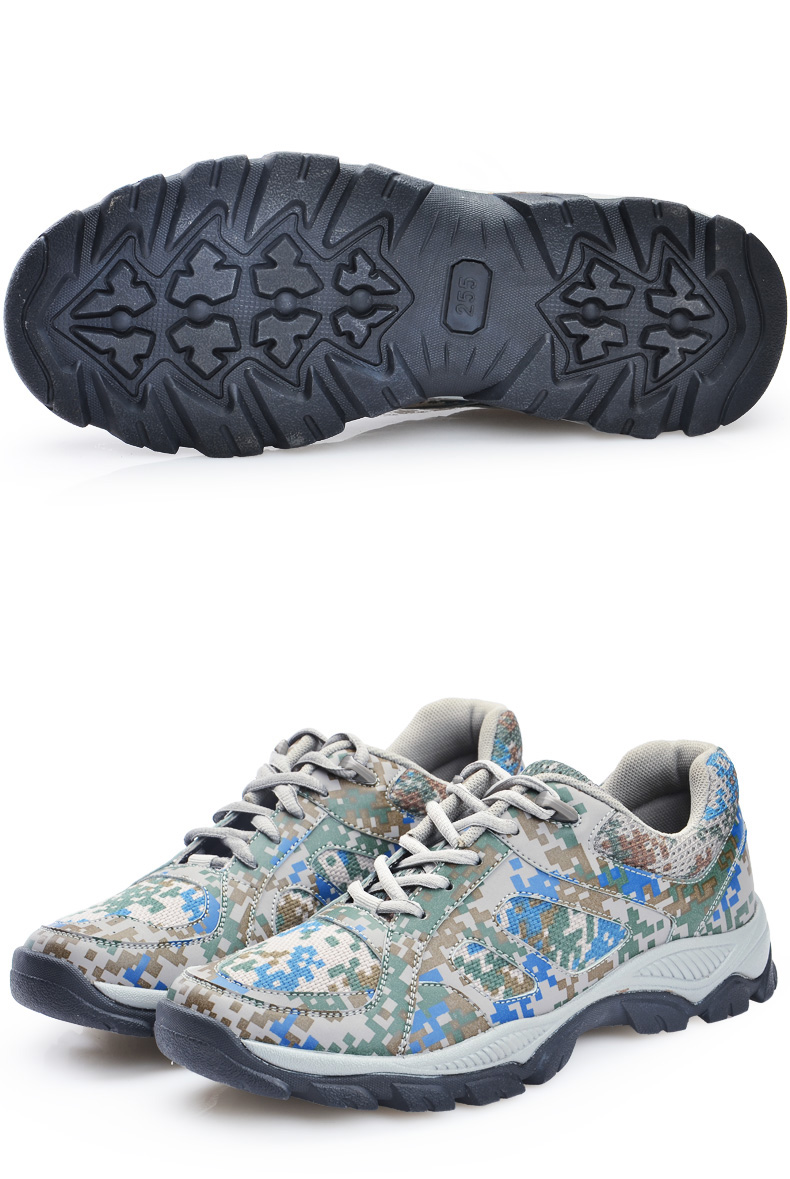 现货秒发金猴迷彩鞋男夏季新式鞋业跑鞋轻便轻训练鞋作训鞋男女夏季