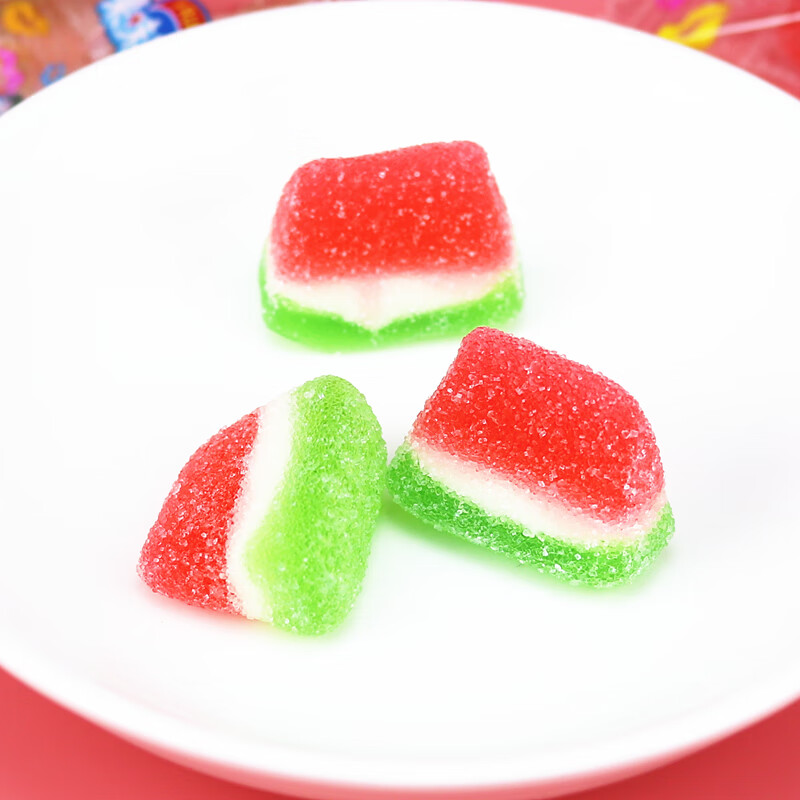 西瓜果味软糖橡皮糖qq糖500g散装年货节儿童零食幼儿园小礼物糖果1斤