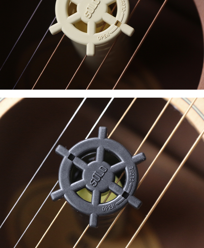 通用音孔尤克里里增湿器琴盒保湿器防裂开护理 紫色吉他音孔加湿器