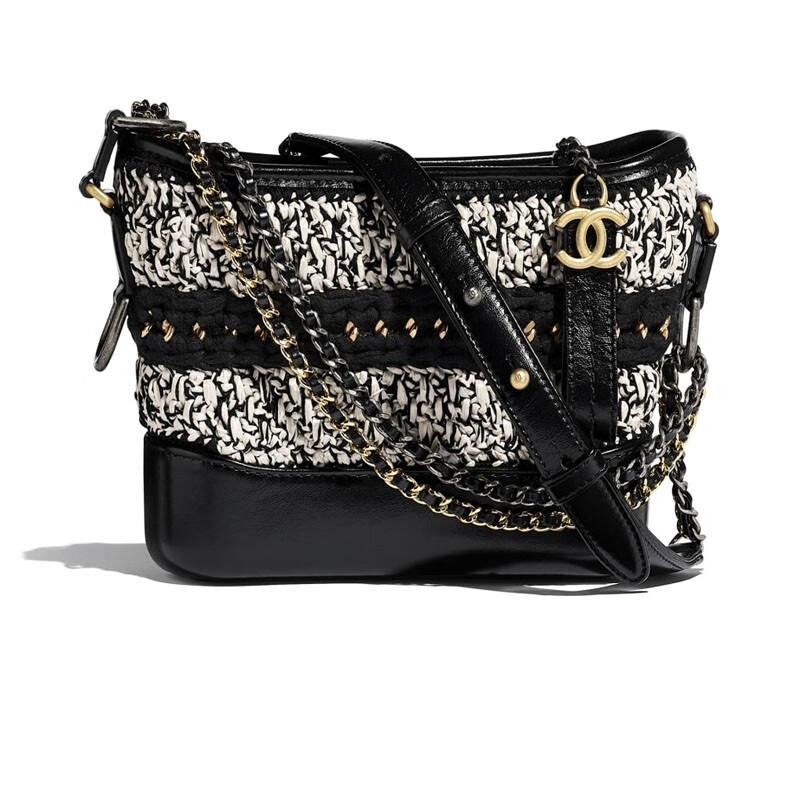 【买手代购】chanel香奈儿女包abrielle小号流浪包藤条小牛皮金色斜