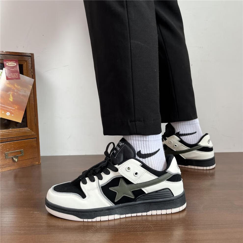 楠笙记 鞋子男原创设计bapestar潮流板鞋男秋季新款学生百搭ins潮牌德