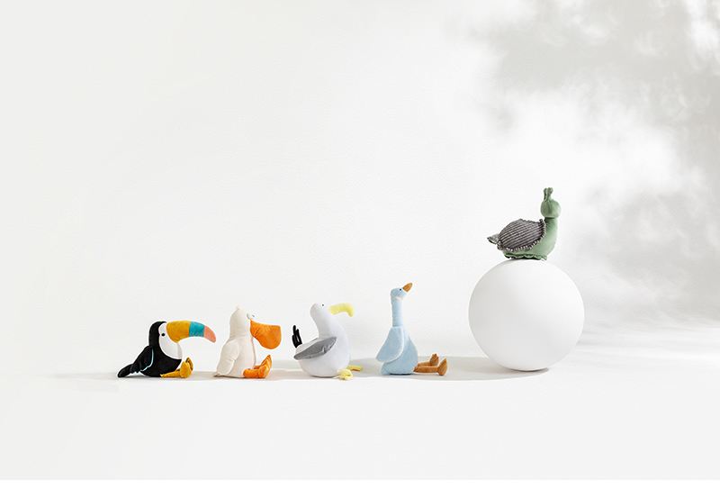 nome可爱动物玩偶毛绒公仔儿童生日礼物女生萌大嘴鸟蜗牛小白兔蜗牛