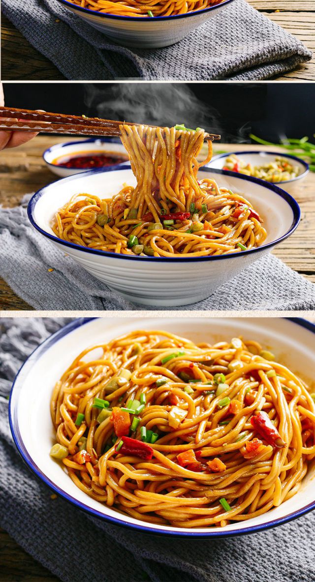 武汉热干面方便速食早餐面美玉热干面老汉口热干面6人份 三种混搭6包