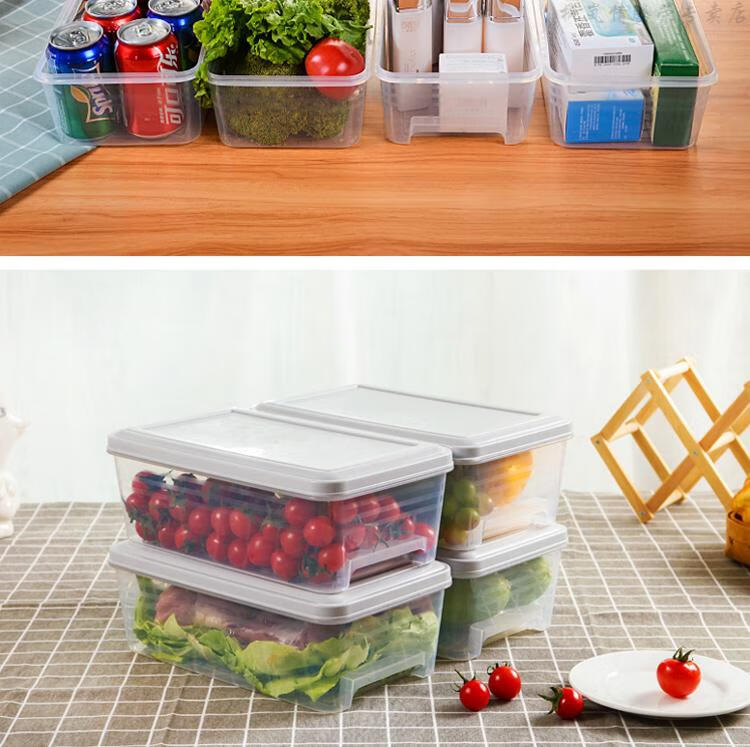 冰柜储物盒冰柜食品盒食品级保鲜盒冰柜专用冷藏家用厨房塑料抽屉式