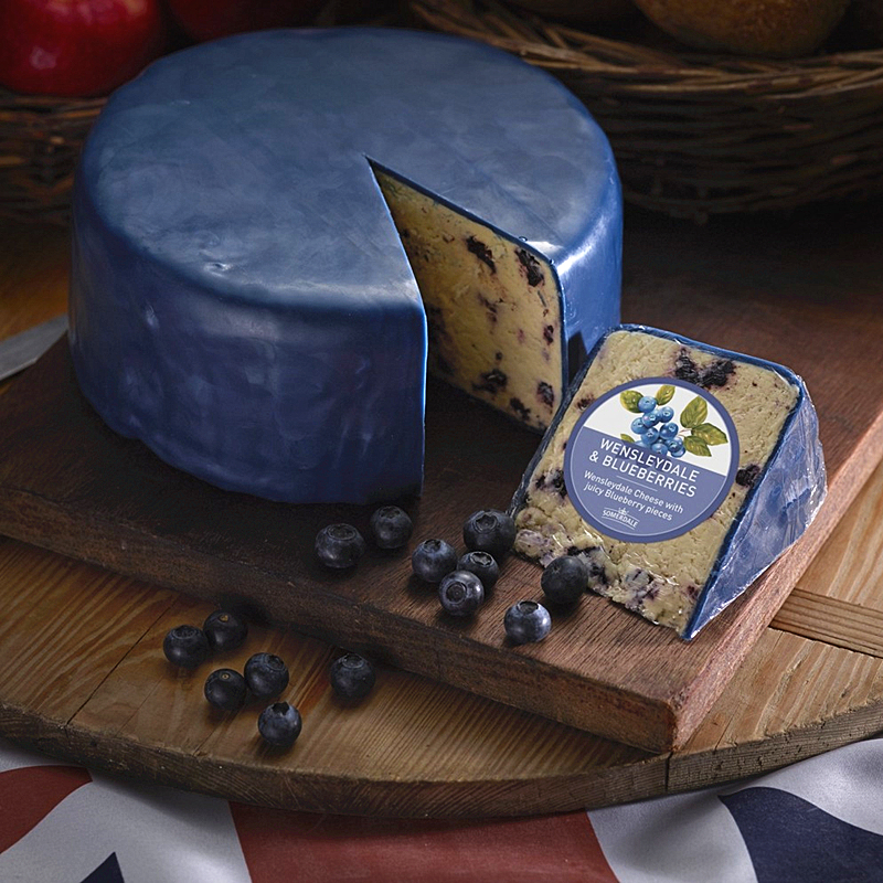 夏日山丘蓝莓风味温斯利代尔干酪蔓越莓切达奶酪somerdale cheese