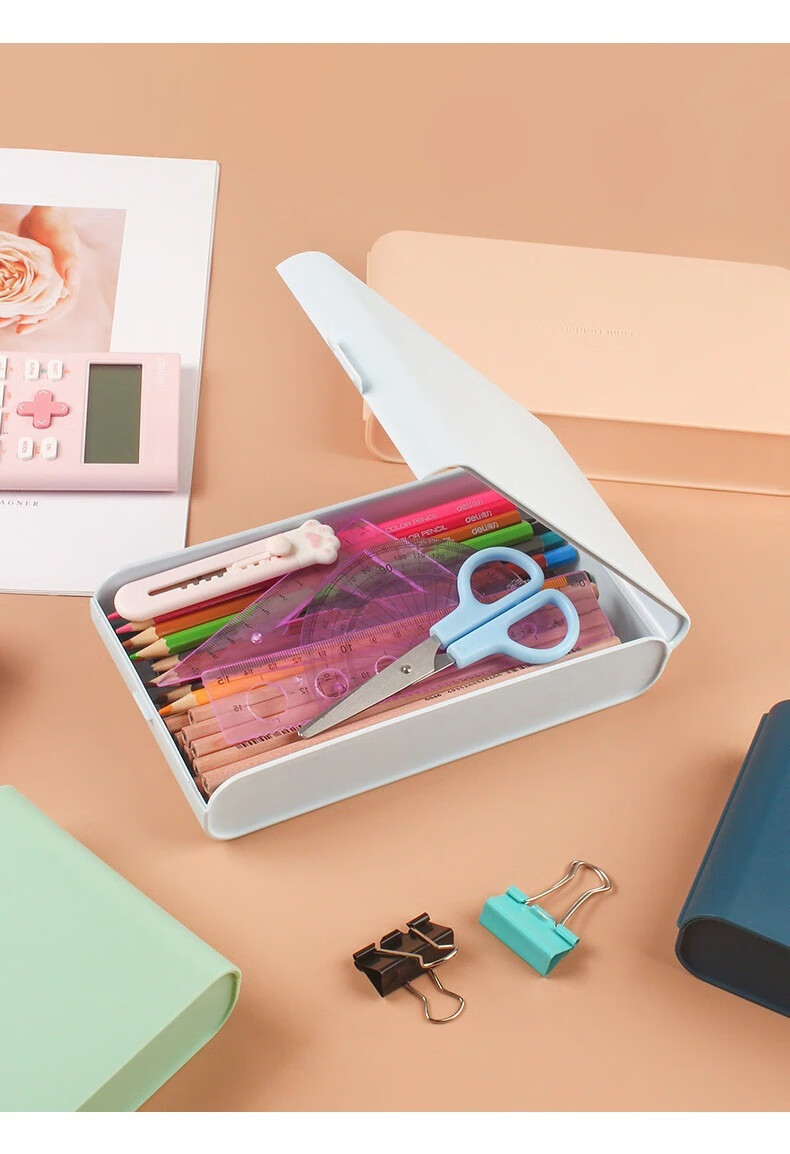 原卜 简约磨砂大容量文具盒可定制 ins风铅笔盒学生笔盒学习用品收纳