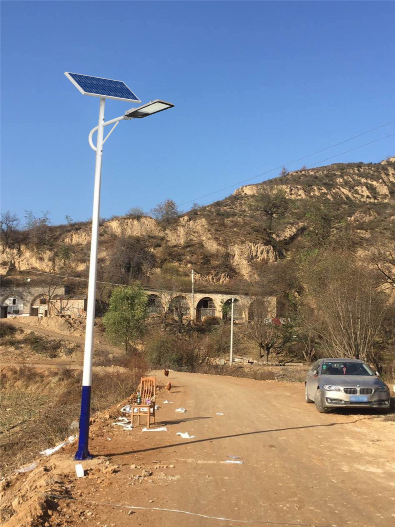 殴普品质太阳能路灯带杆灯杆路灯户外灯新农村568米全套大功led率家用