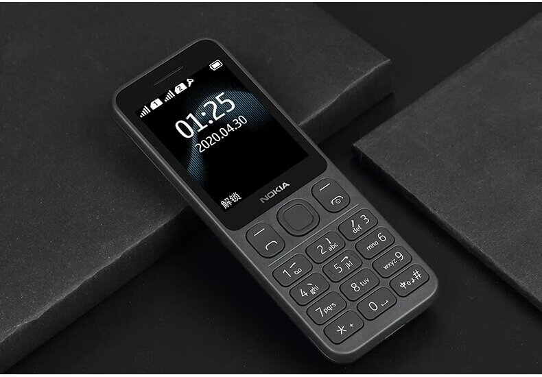 nokia/诺基亚125大按键大屏幕移动备用机学生手机超长待机 蓝色 标配4