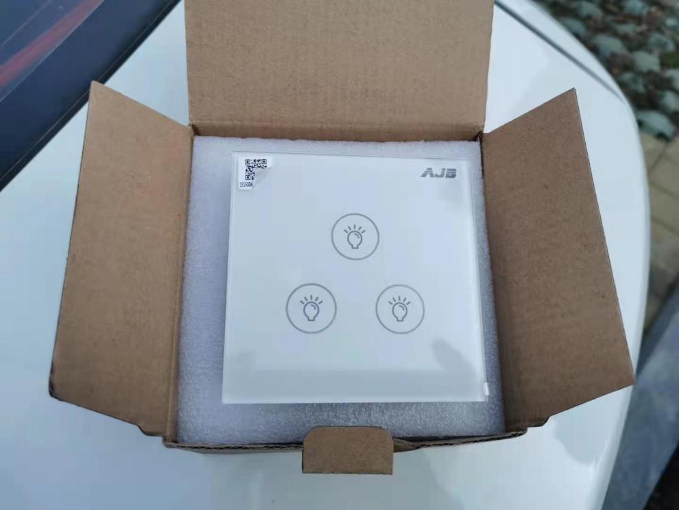 ajb新款86型碧桂园安居宝开关面板 e无线通讯技术智能灯光控制器 安居