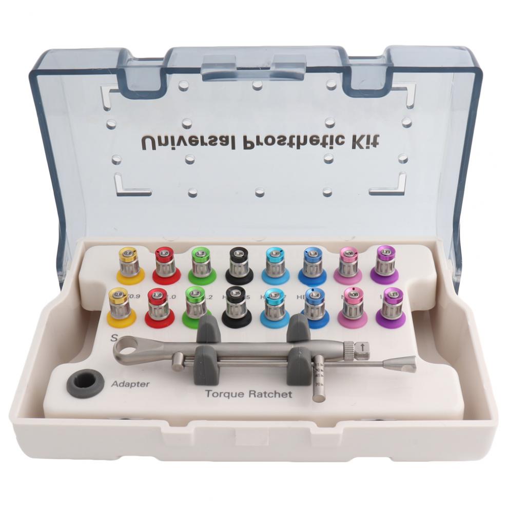 牙科种植修复工具盒齿螺丝刀通用扭力扳手iti长短共两个