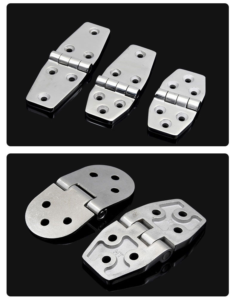 精铸304不锈钢翻板折叠合页工业平板重型合页五金机电箱蝶形铰链铁