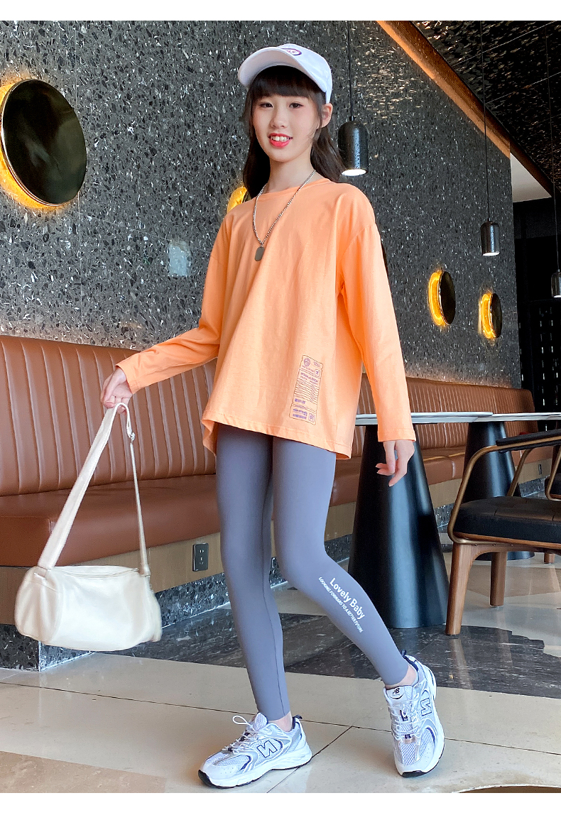 优优1点-鲨鱼裤女童秋儿童打底裤运动瑜伽裤秋冬加绒加厚女大童裤子