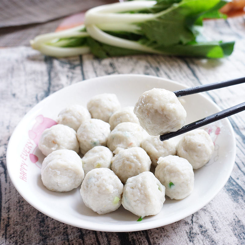 正宗老广的味道罗定特产散装鱼付火锅麻辣烫鱼丸粤菜鲮鱼肉丸1斤只发