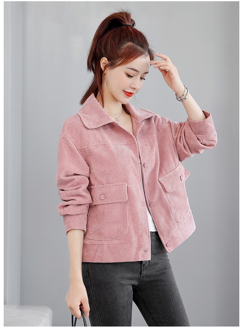 时尚短外套女2021年秋装新款短款大码外套女装宽松韩版时尚百搭减龄小