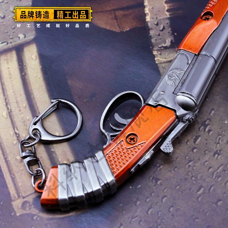 s686软弹枪双管喷子连发散弹枪合金绝地大逃杀双管枪金属儿童玩具枪17