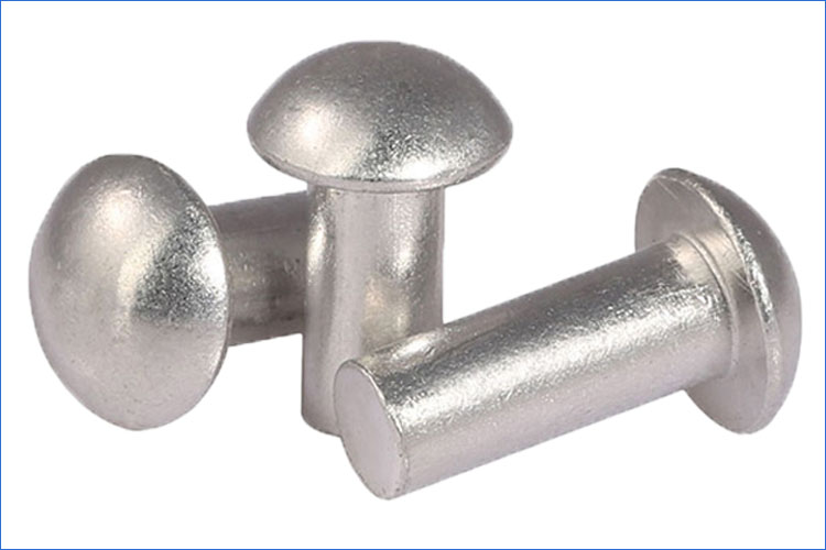 m2m25m3m4m5m6半圆头铝铆钉实心手打敲击式螺丝螺钉5x6x8x10x12m35100