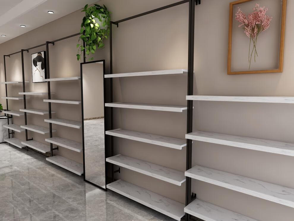 鞋店的卖鞋货架子鞋店鞋架展示架男女鞋货架包包童鞋架店铺装修壁挂式