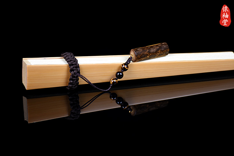 折扇箍怀袖堂折扇扇坠扇扣斑竹吊坠扇箍可调适合7899510寸扇骨梅鹿竹