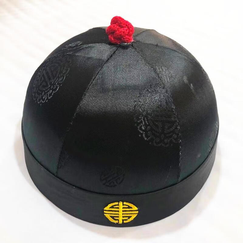 斐珺服饰配件新品地主帽戏剧清朝民国地主帽瓜皮帽少爷阿哥帽子小品