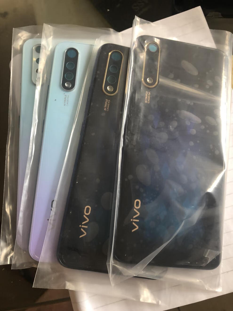 适用vivo y7s盖全新手机原装后盖前壳中框卡托开机音量 y7s 屏框