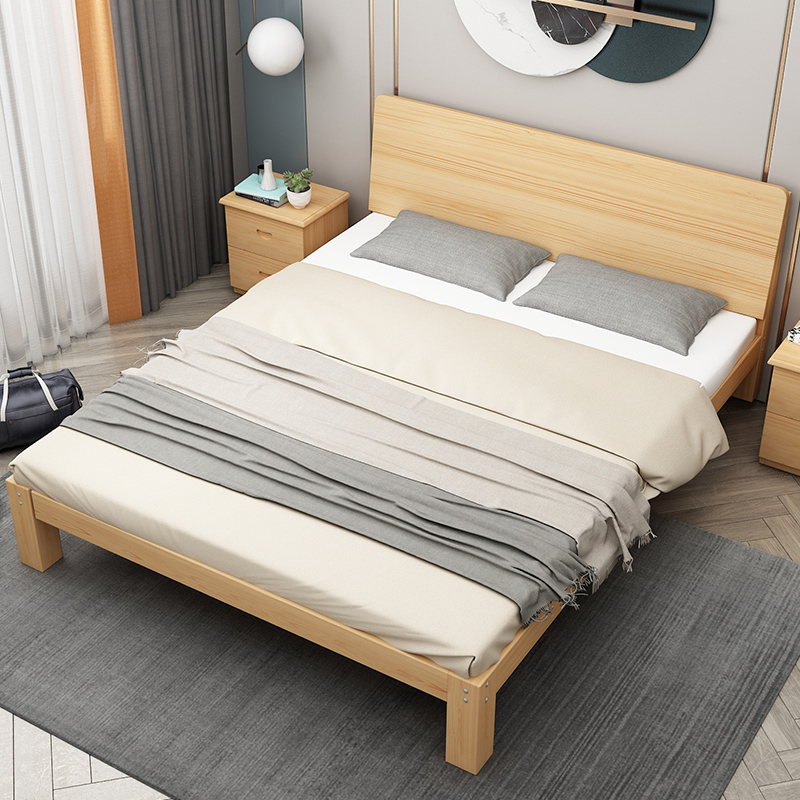 5米现代简约出租房单人床简易1.2m双人1.