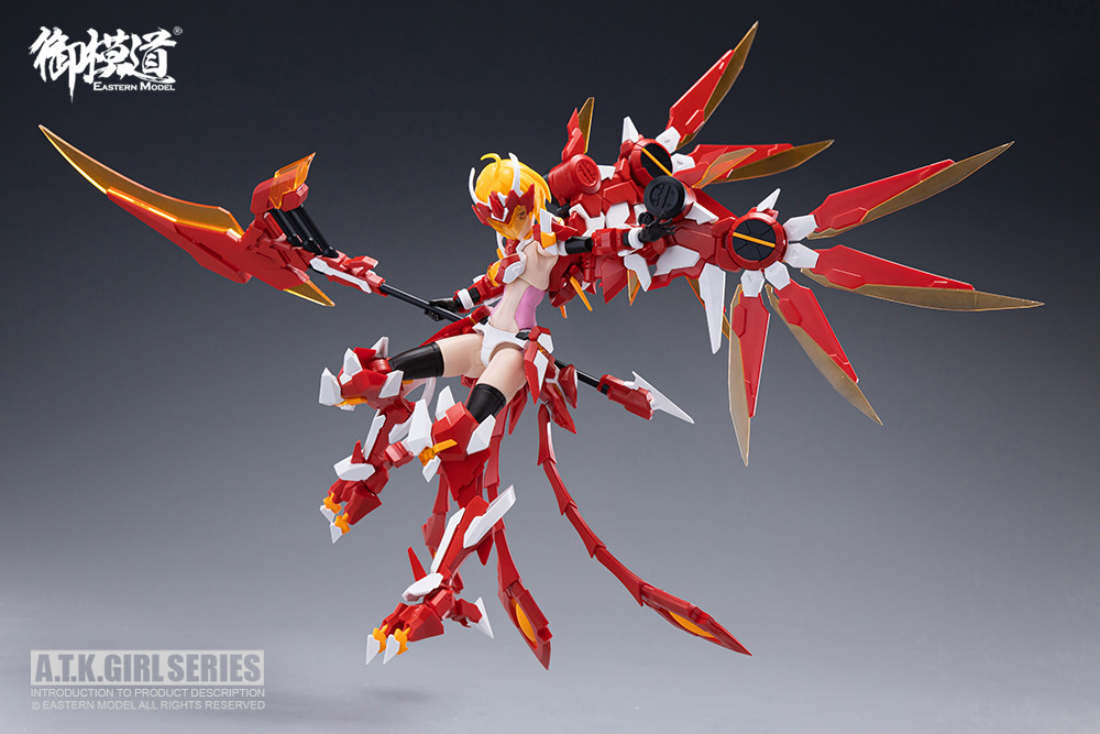 御模道80030 次元模坊 御魔道 atkgirl 拼装模型 四圣兽 朱雀机娘